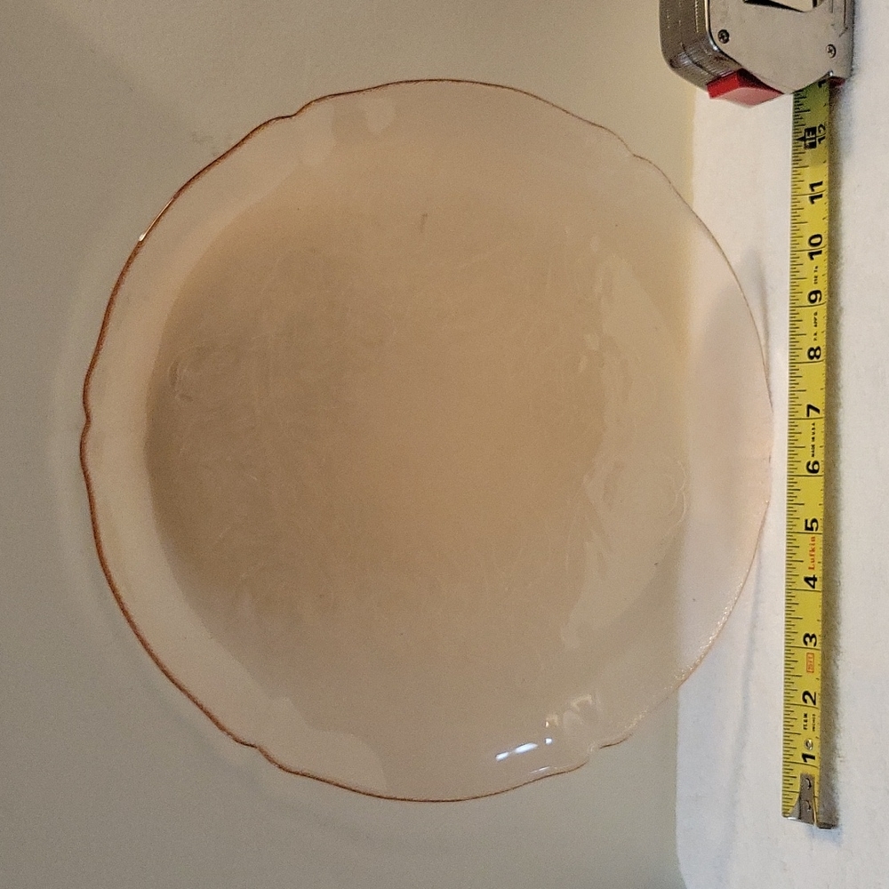 Pink Depression Glass Platter